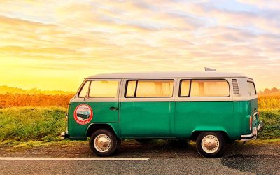 Combi vert volkswagen retro