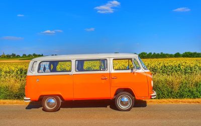 Combi orange volkswagen