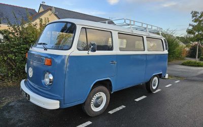 combi vw bleu